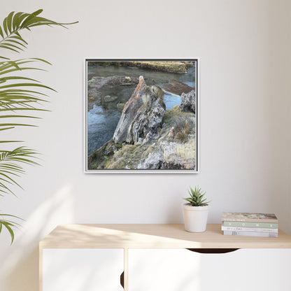 Carved by Water - Unique Stretched Canvas Wall Art