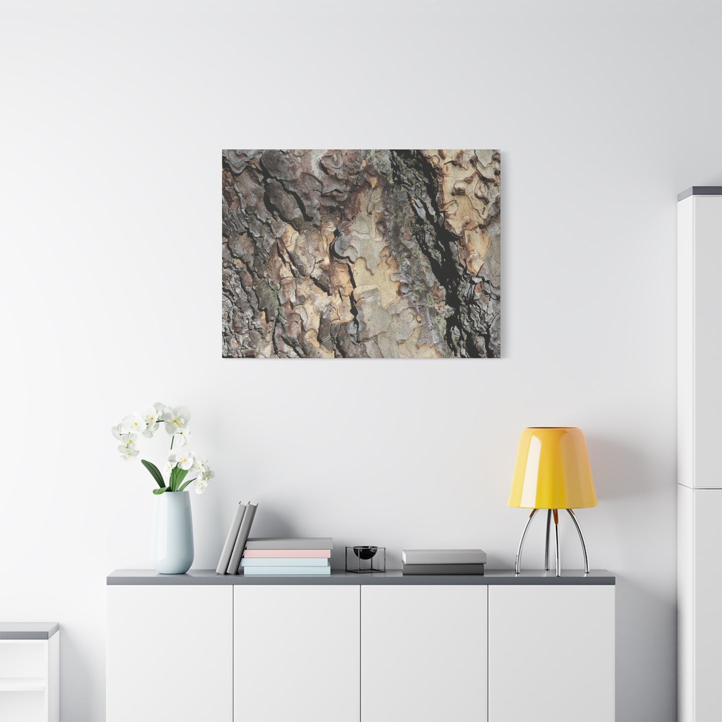 Tree Bark Symphony - Unique Frameless Canvas Wall Art - Art By Earth