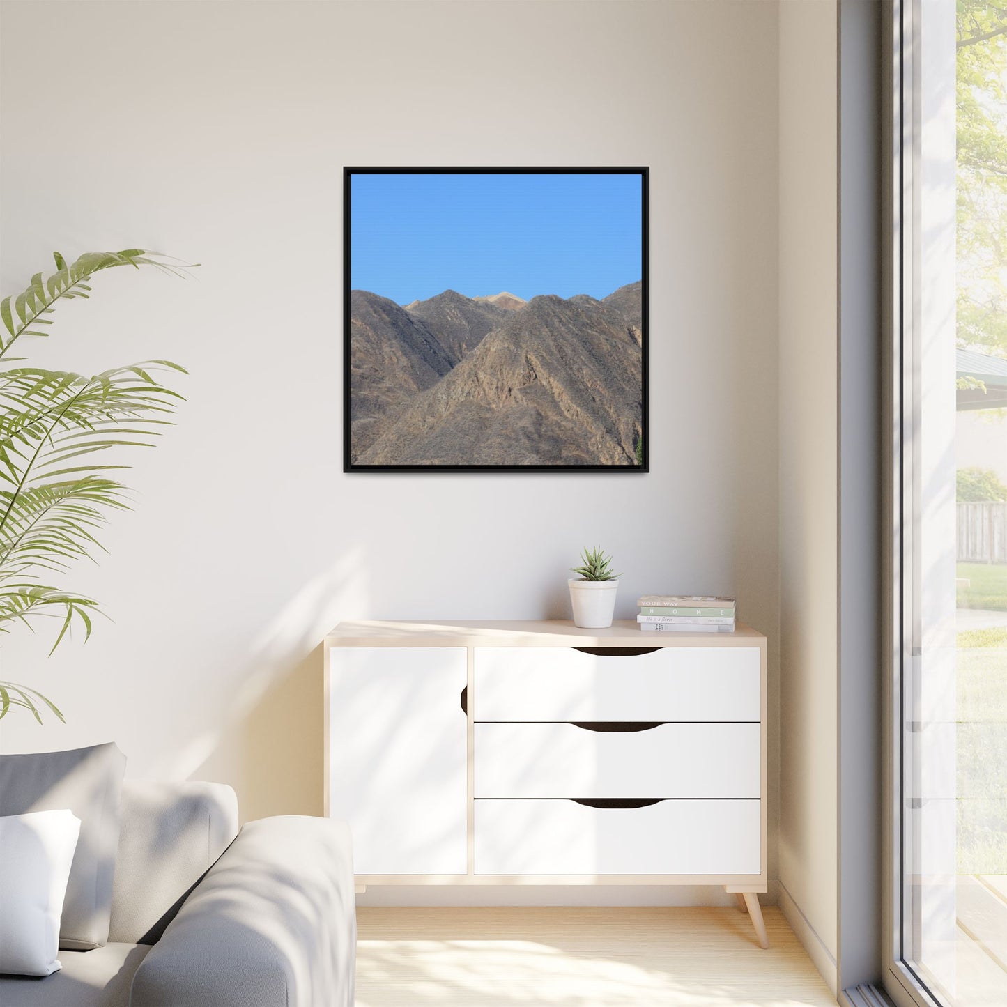 Echoes of Barren Peaks - Unique Stretched Canvas Wall Art - Art By Earth