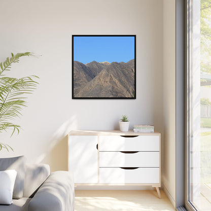 Echoes of Barren Peaks - Unique Stretched Canvas Wall Art - Art By Earth