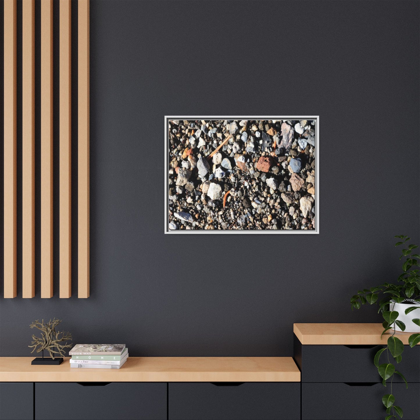 Stones and Soil - Unique Stretched Canvas Wall Art