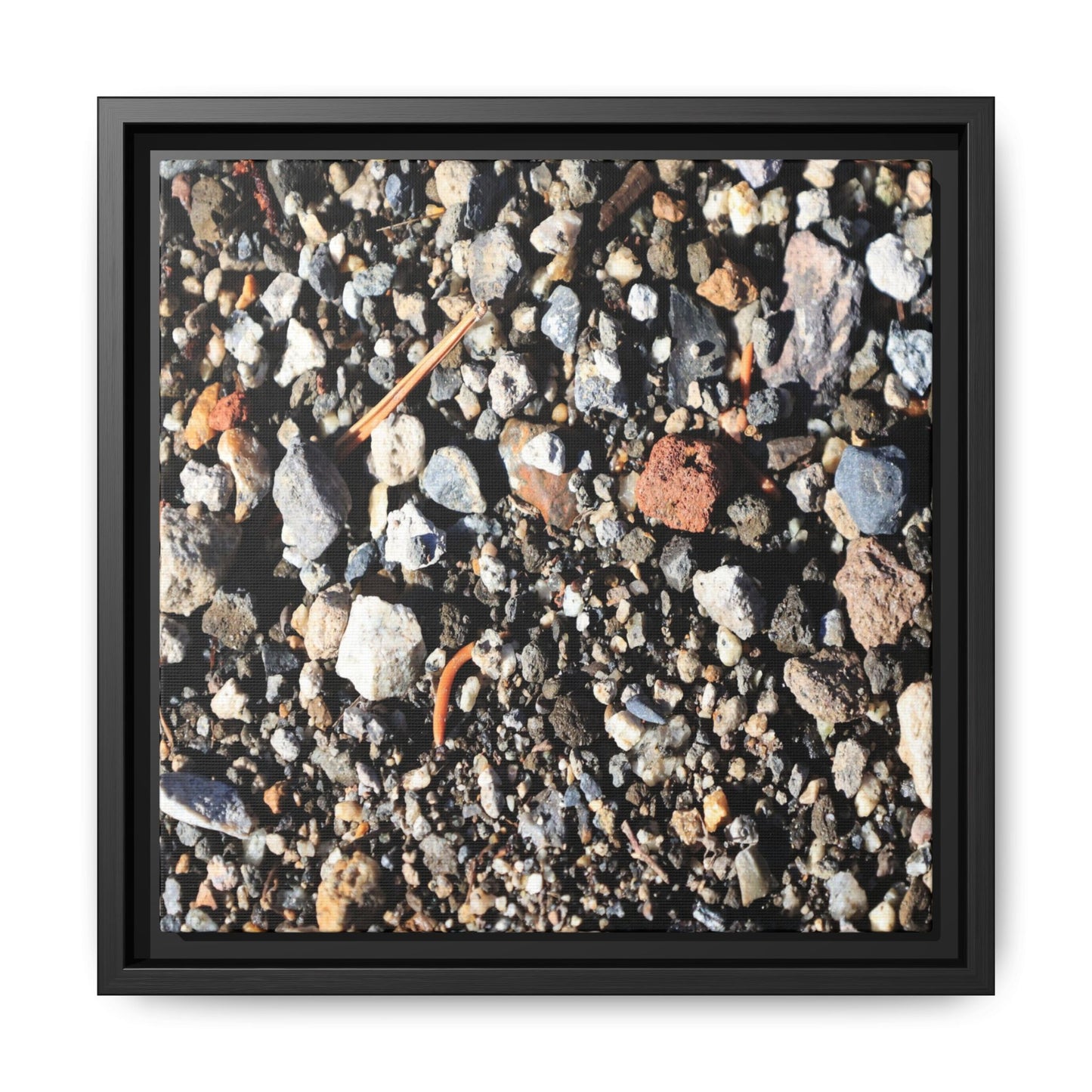 Stones and Soil - Unique Stretched Canvas Wall Art