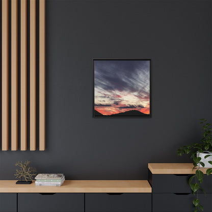 Fiery Sky at Dusk - Unique Stretched Canvas Wall Art - Art By Earth