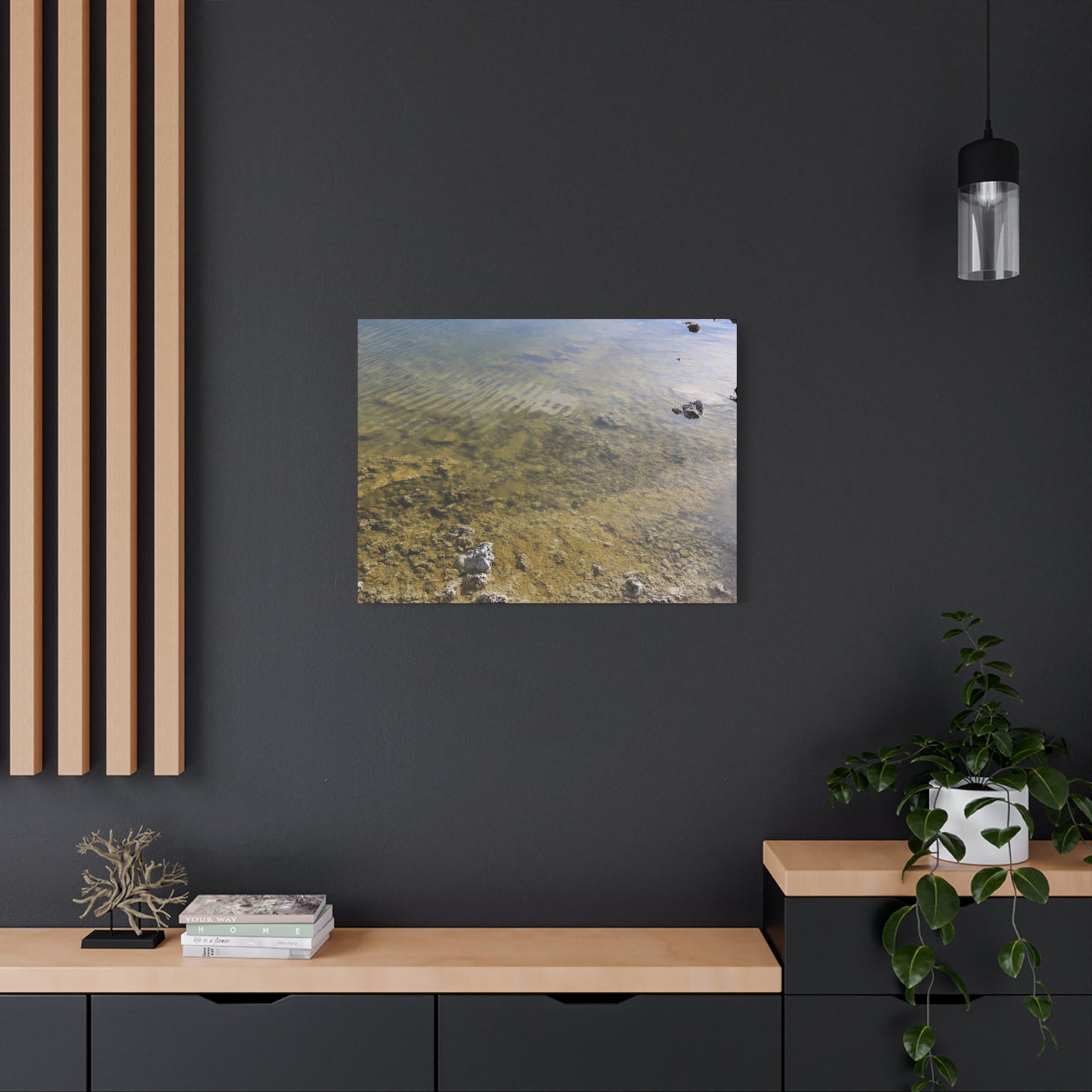 Tide's Quiet Breath - Unique Frameless Canvas Wall Art