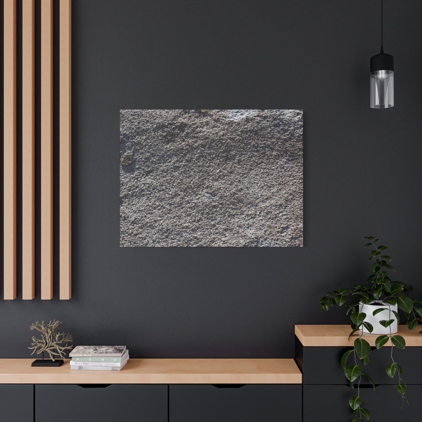 Textured Ground Surface - Unique Frameless Canvas Wall Art