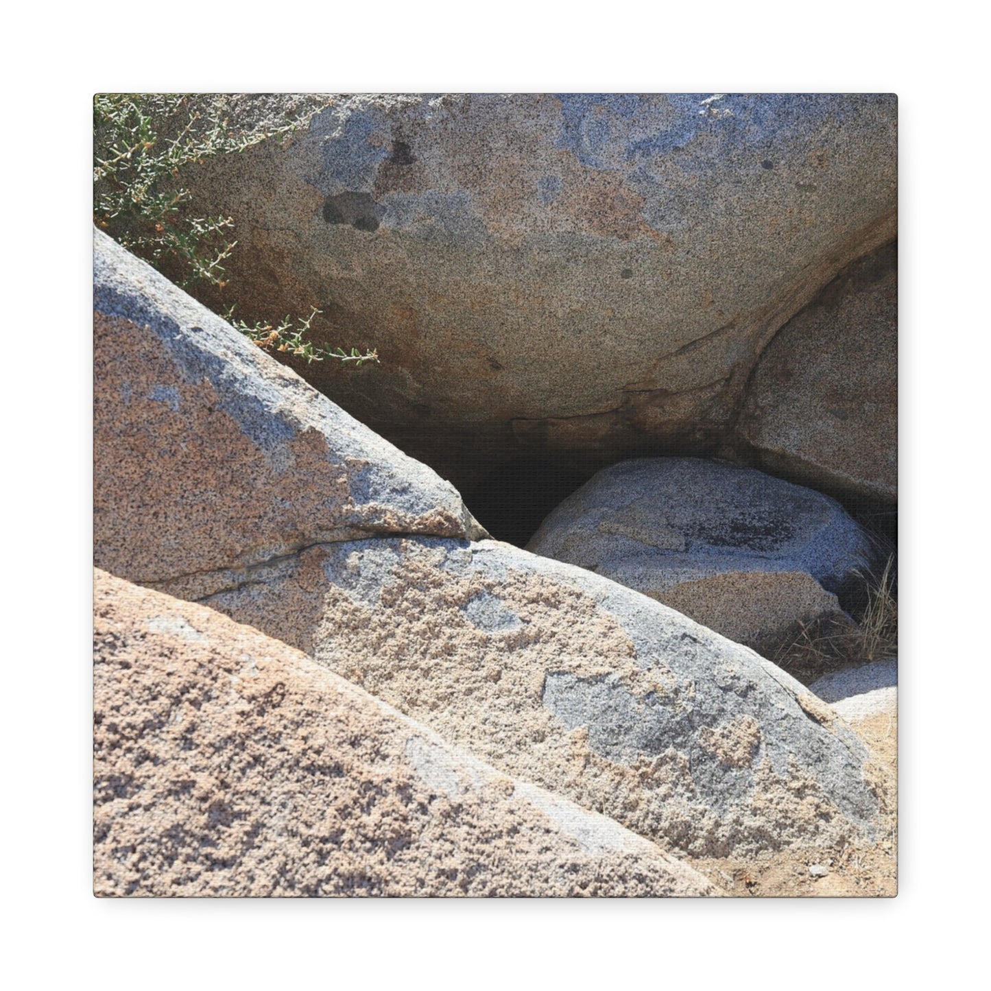 Rocky Shelter - Unique Frameless Canvas Wall Art