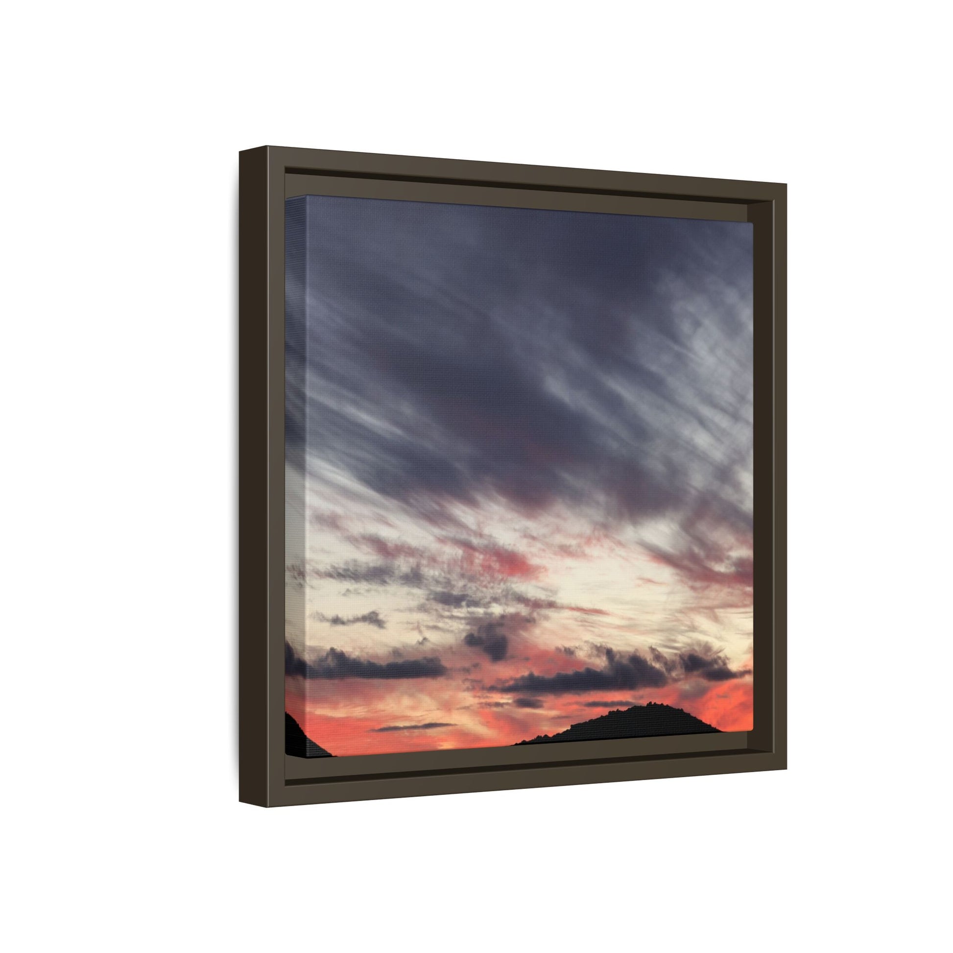 Fiery Sky at Dusk - Unique Stretched Canvas Wall Art - Art By Earth