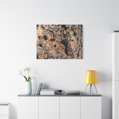 Tree Bark Mosaic - Unique Frameless Canvas Wall Art - Art By Earth
