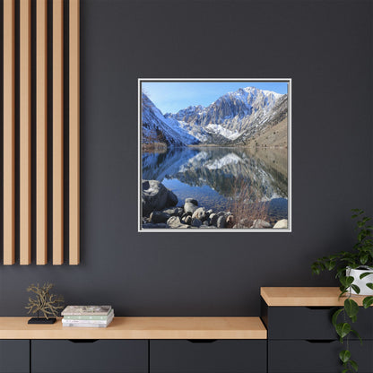 Reflections of Stillness - Unique Stretched Canvas Wall Art