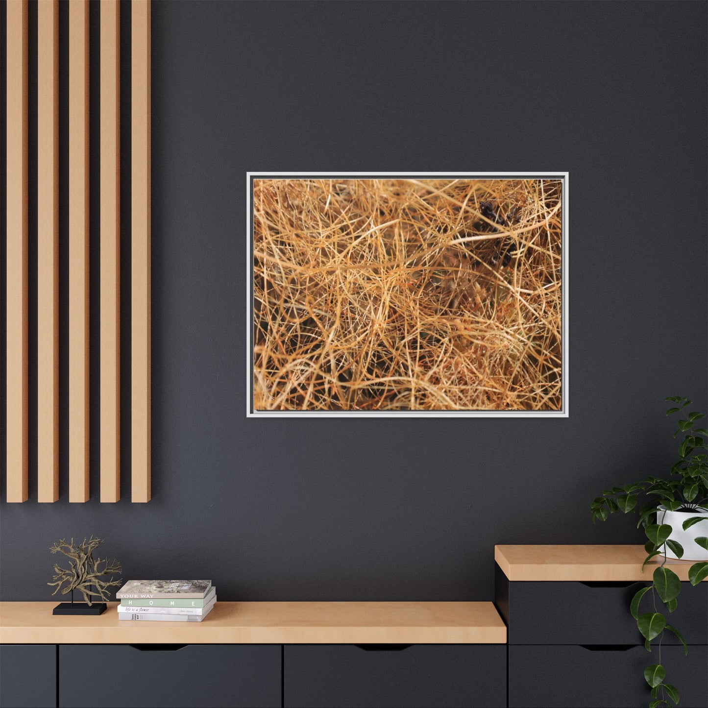 Dried Grass - Unique Stretched Canvas Wall Art - Art By Earth