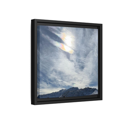 Whispers of Winter's Embrace - Unique Stretched Canvas Wall Art