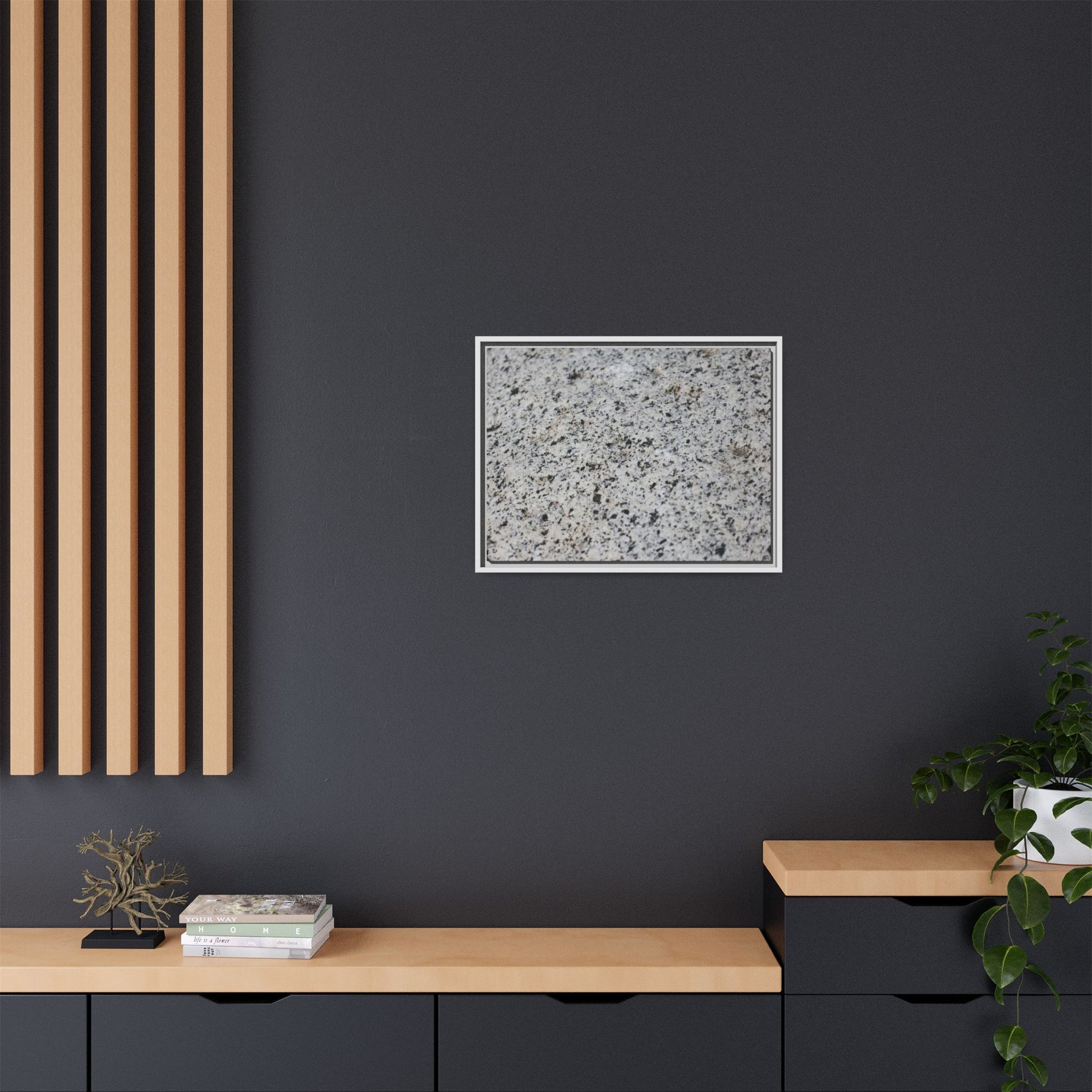 Monochrome Mosaic - Unique Stretched Canvas Wall Art - Art By Earth