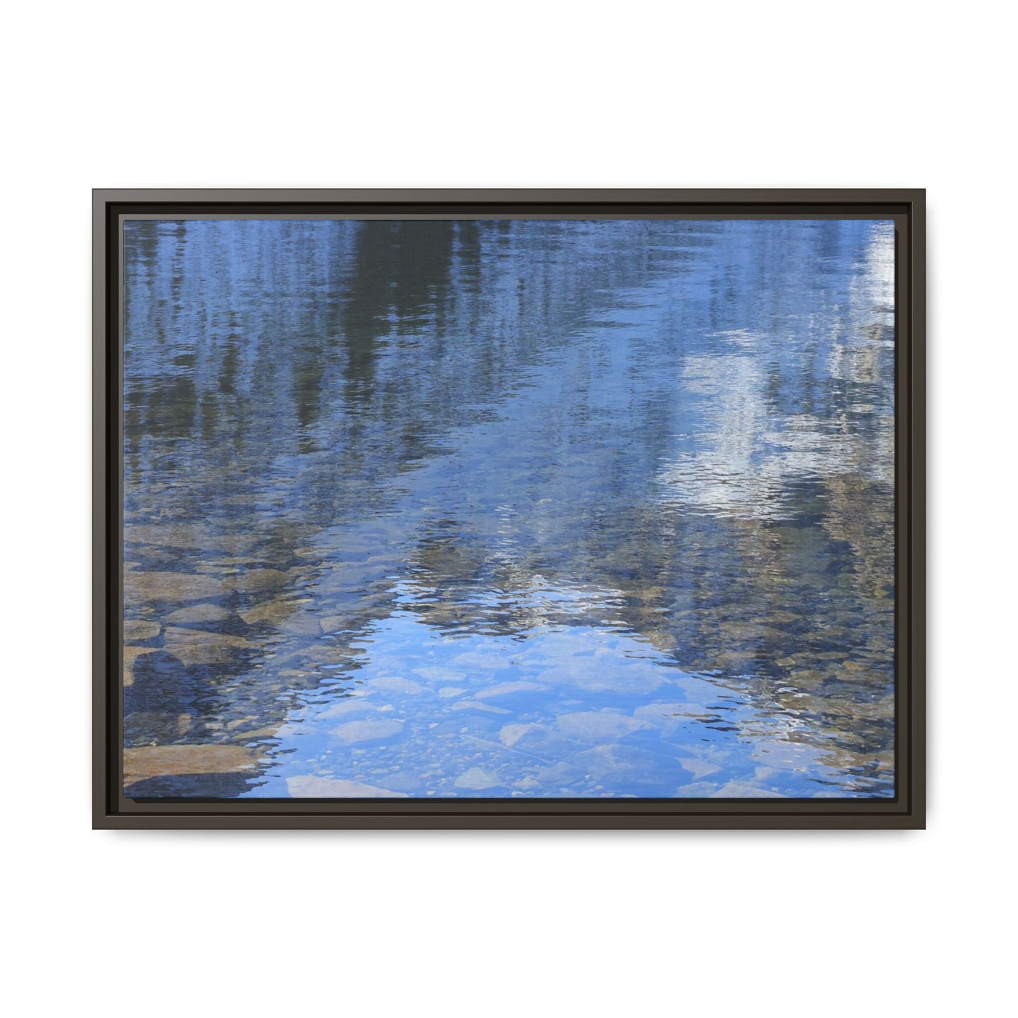 Reflected Stones - Unique Stretched Canvas Wall Art