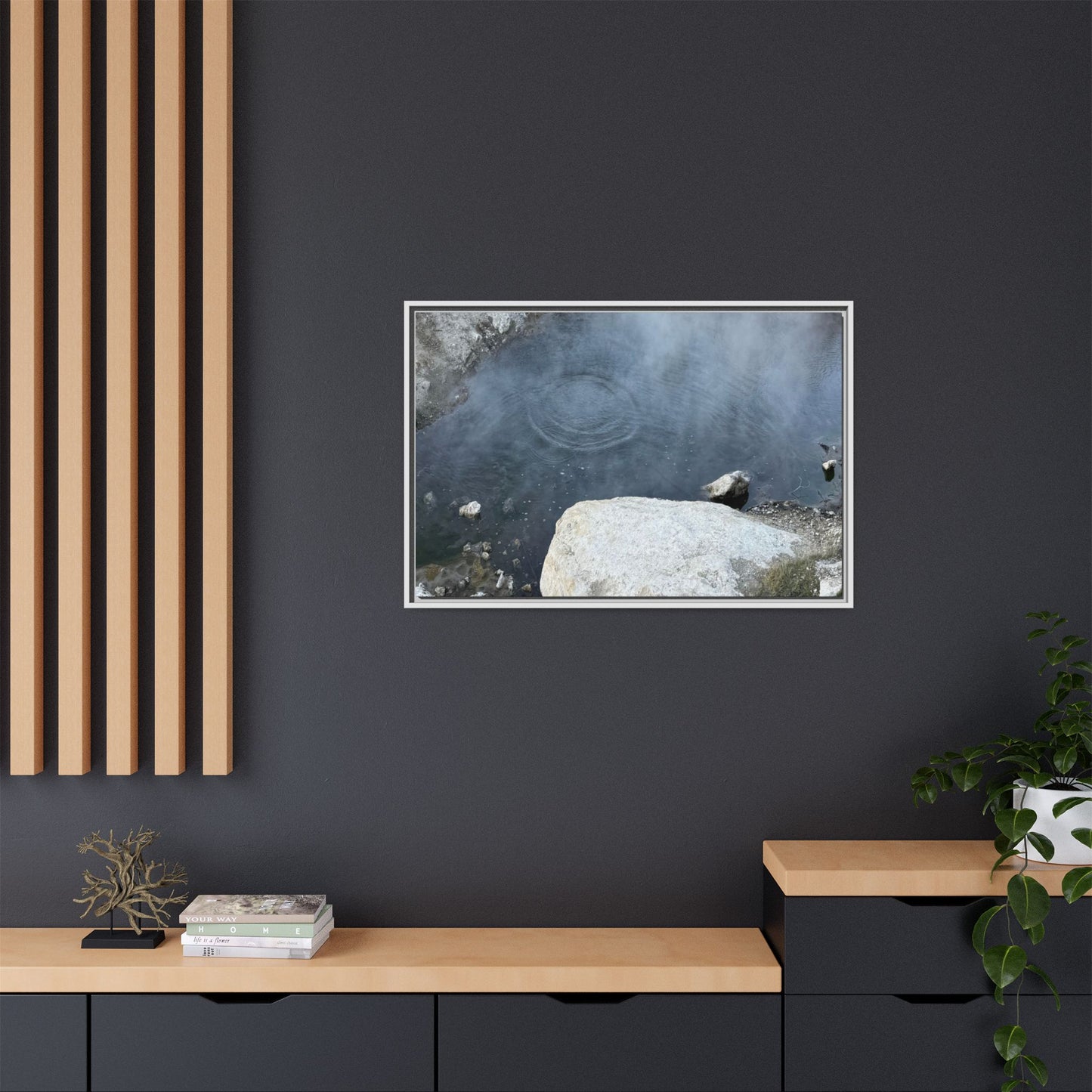 Ripples of Silence - Unique Stretched Canvas Wall Art