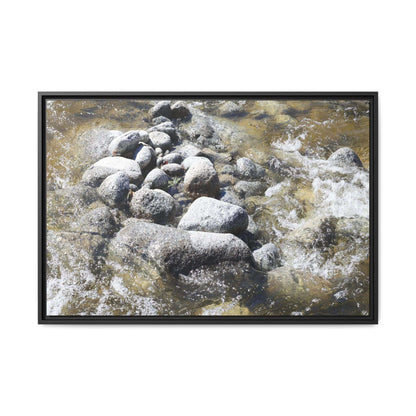 Mountain Stream Flow - Unique Stretched Canvas Wall Art - Art By Earth