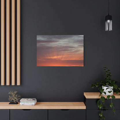 Horizon's Ember - Unique Frameless Canvas Wall Art - Art By Earth