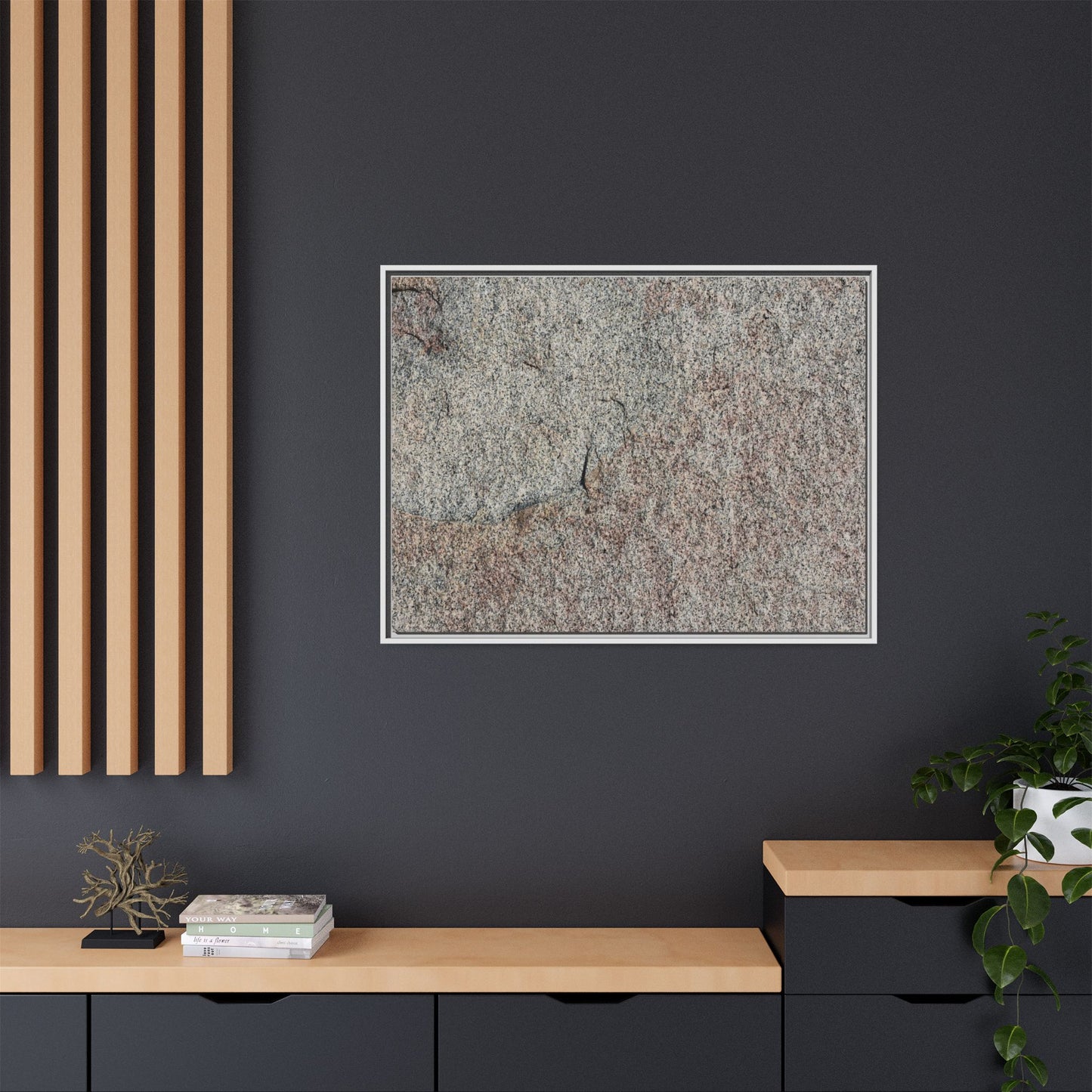 Fissured Stone - Unique Stretched Canvas Wall Art - Art By Earth