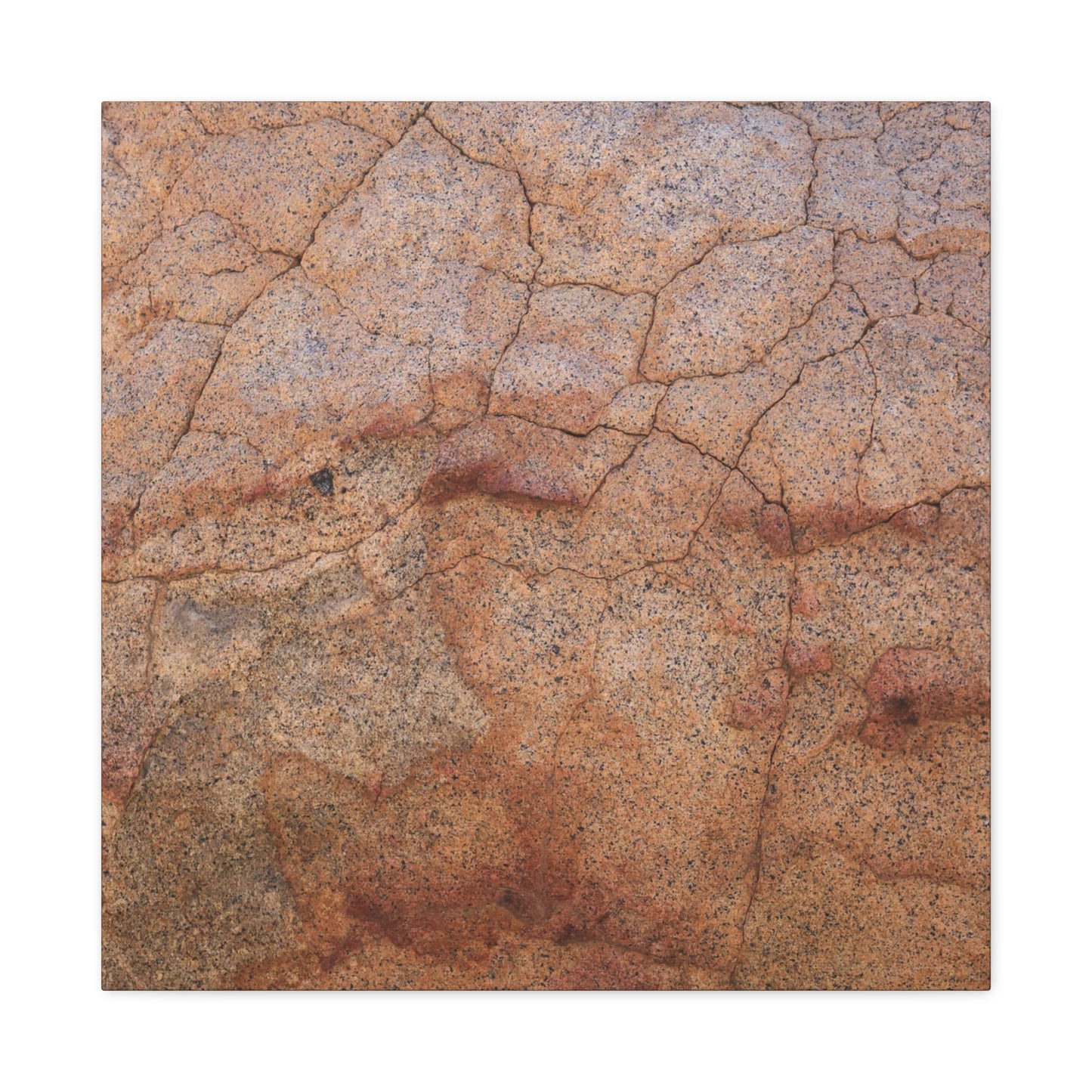 Cracked Earth's Whisper - Unique Frameless Canvas Wall Art - Art By Earth