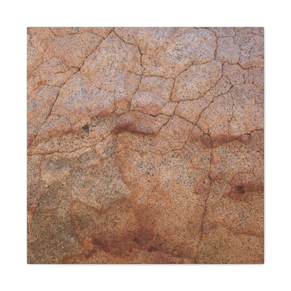 Cracked Earth's Whisper - Unique Frameless Canvas Wall Art - Art By Earth