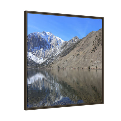 Mountain Mirror - Unique Stretched Canvas Wall Art