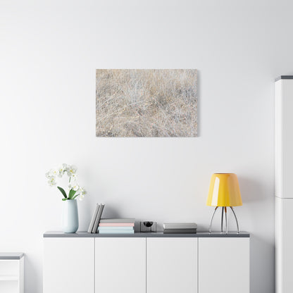 Tangled Whispers of Autumn's Fading Breath - Unique Frameless Canvas Wall Art - Art By Earth