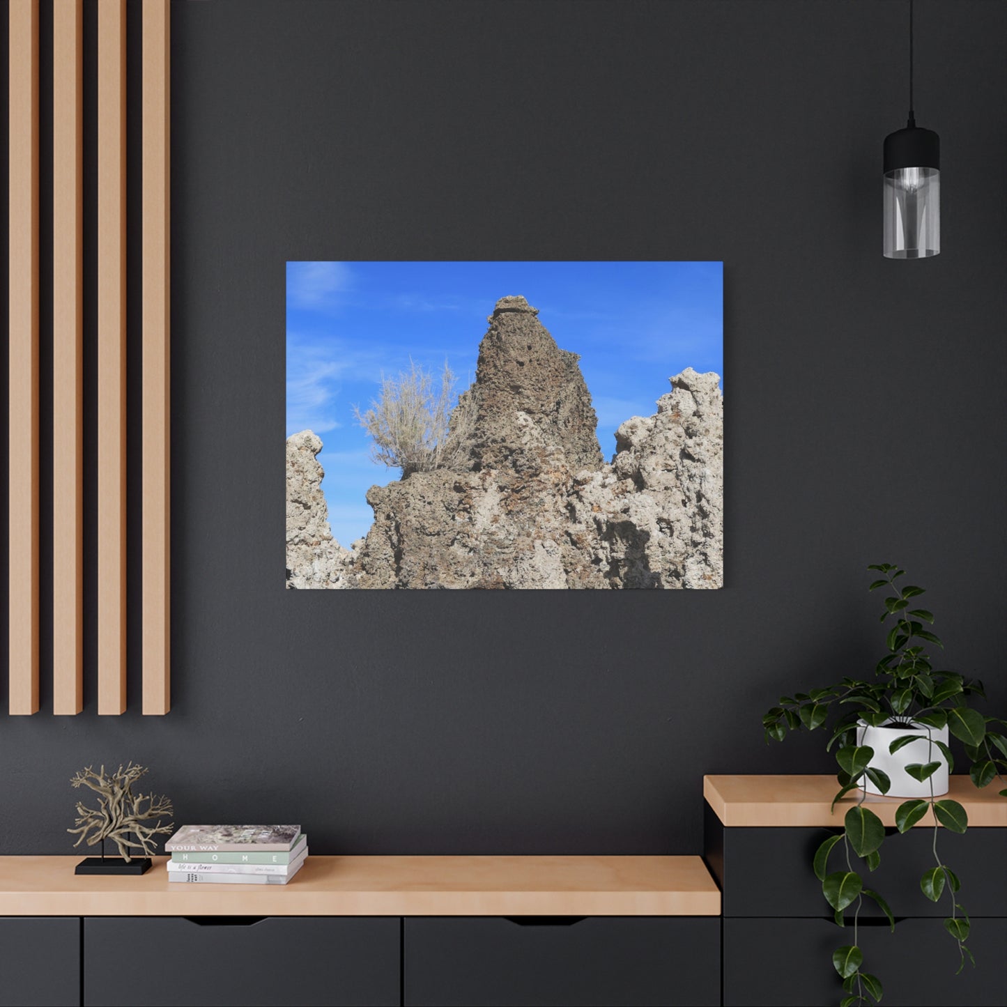 Towering Sentinels of Stone - Unique Frameless Canvas Wall Art