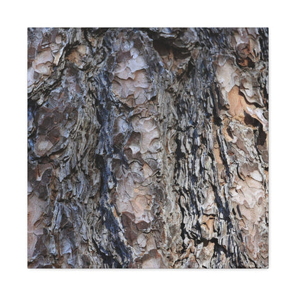 Bark's Rugged Symphony - Unique Frameless Canvas Wall Art - Art By Earth