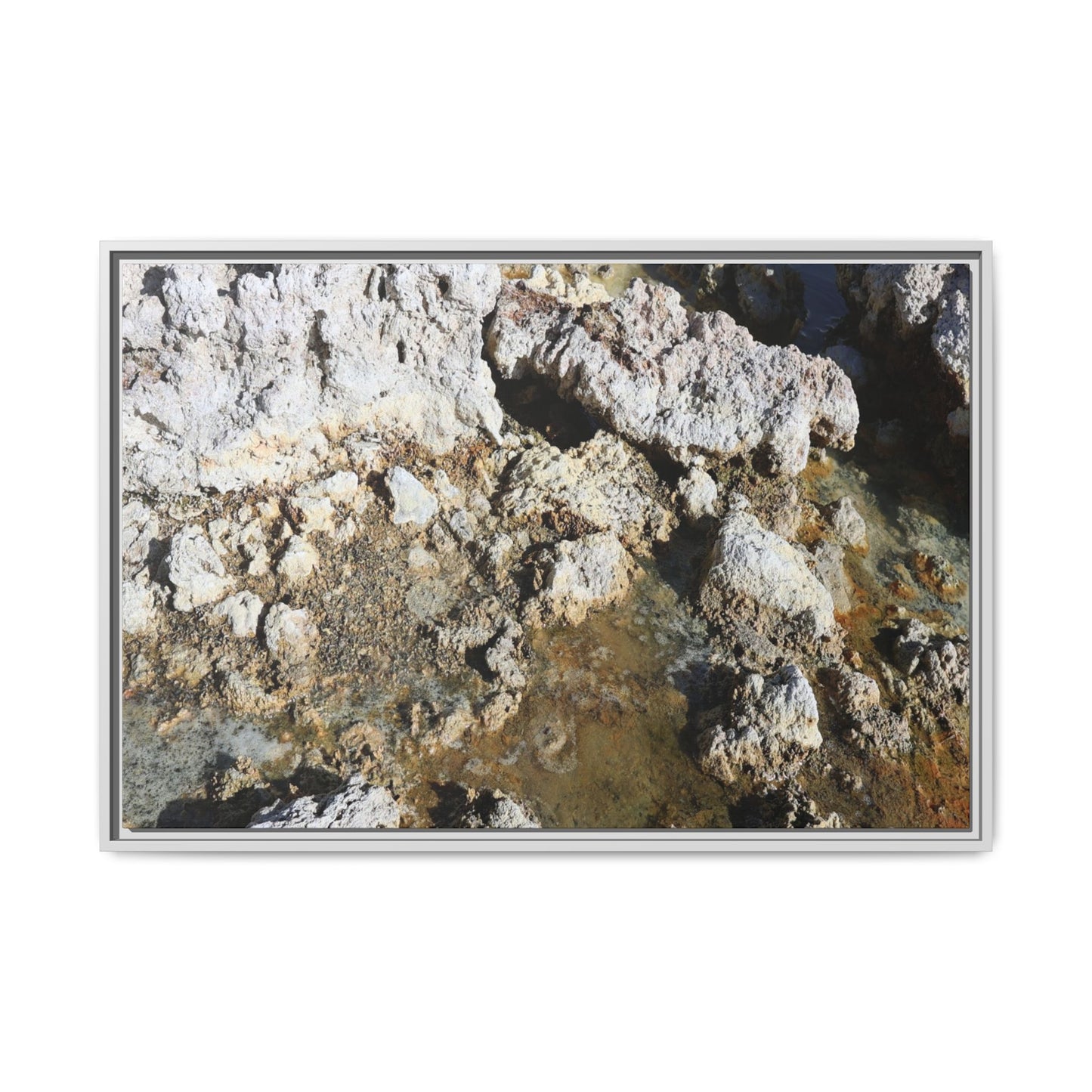 Strata of Silence - Unique Stretched Canvas Wall Art