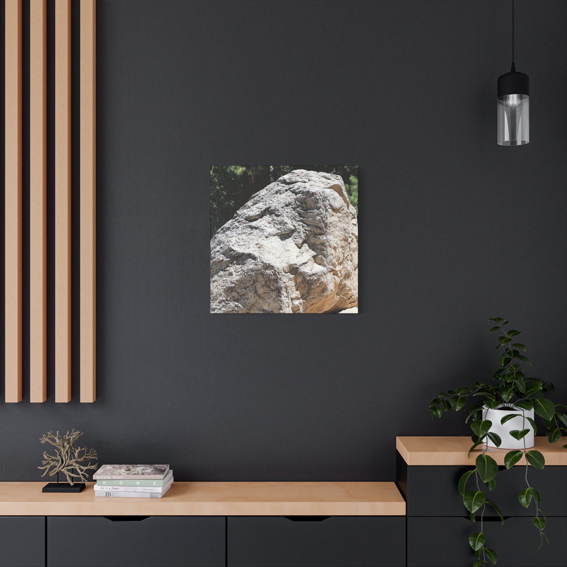 Stone of Solitude - Unique Frameless Canvas Wall Art - Art By Earth