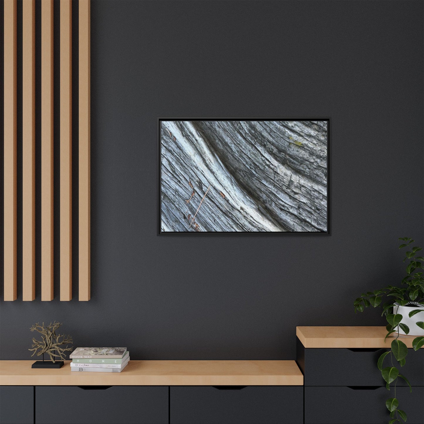 Time's Carved Path - Unique Stretched Canvas Wall Art - Art By Earth