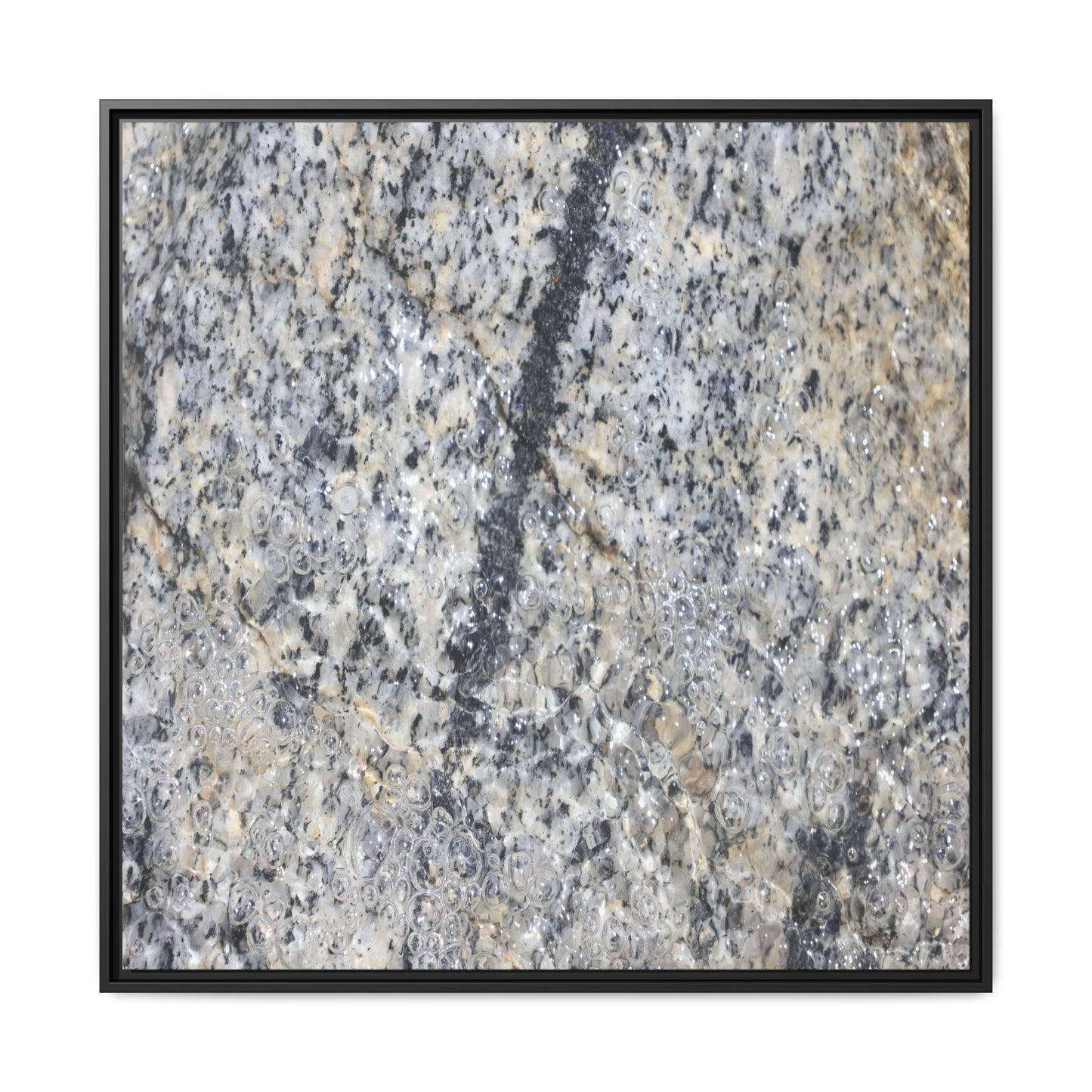 Granite Bubbles - Unique Stretched Canvas Wall Art - Art By Earth