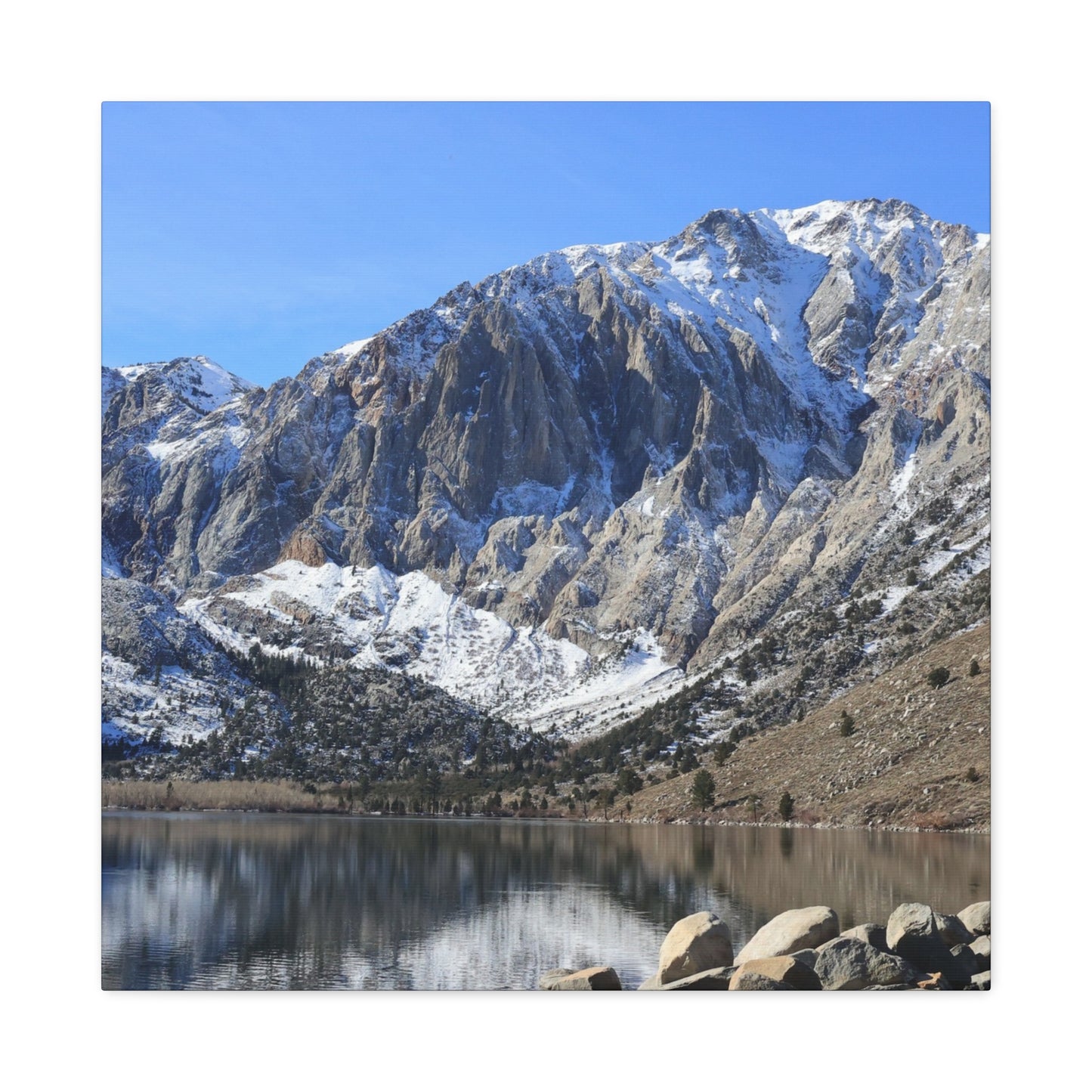 Reflections of Solitude - Unique Frameless Canvas Wall Art