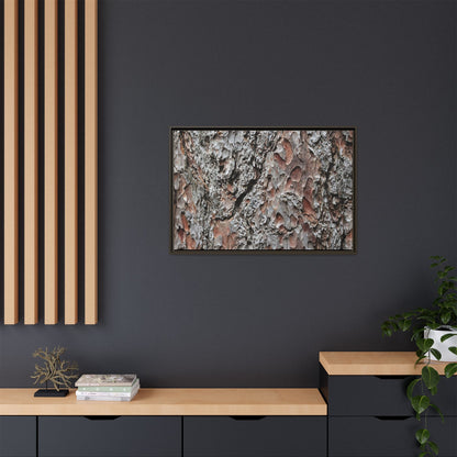 Bark Texture Symphony - Unique Stretched Canvas Wall Art - Art By Earth