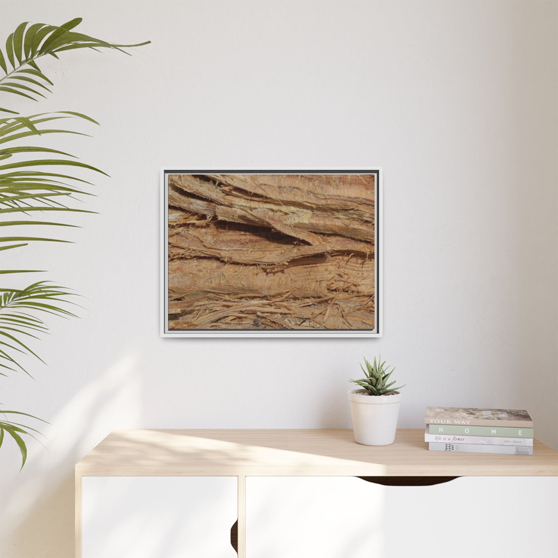 Splintered Bark - Unique Stretched Canvas Wall Art - Art By Earth