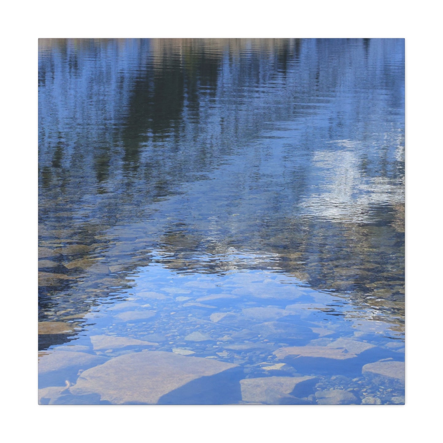 Reflections of Tranquility - Unique Frameless Canvas Wall Art