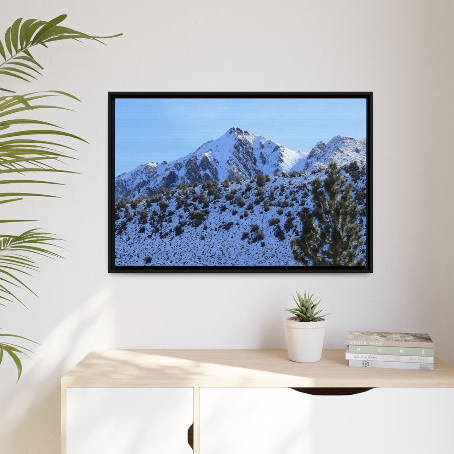 Snow's Embrace - Unique Stretched Canvas Wall Art