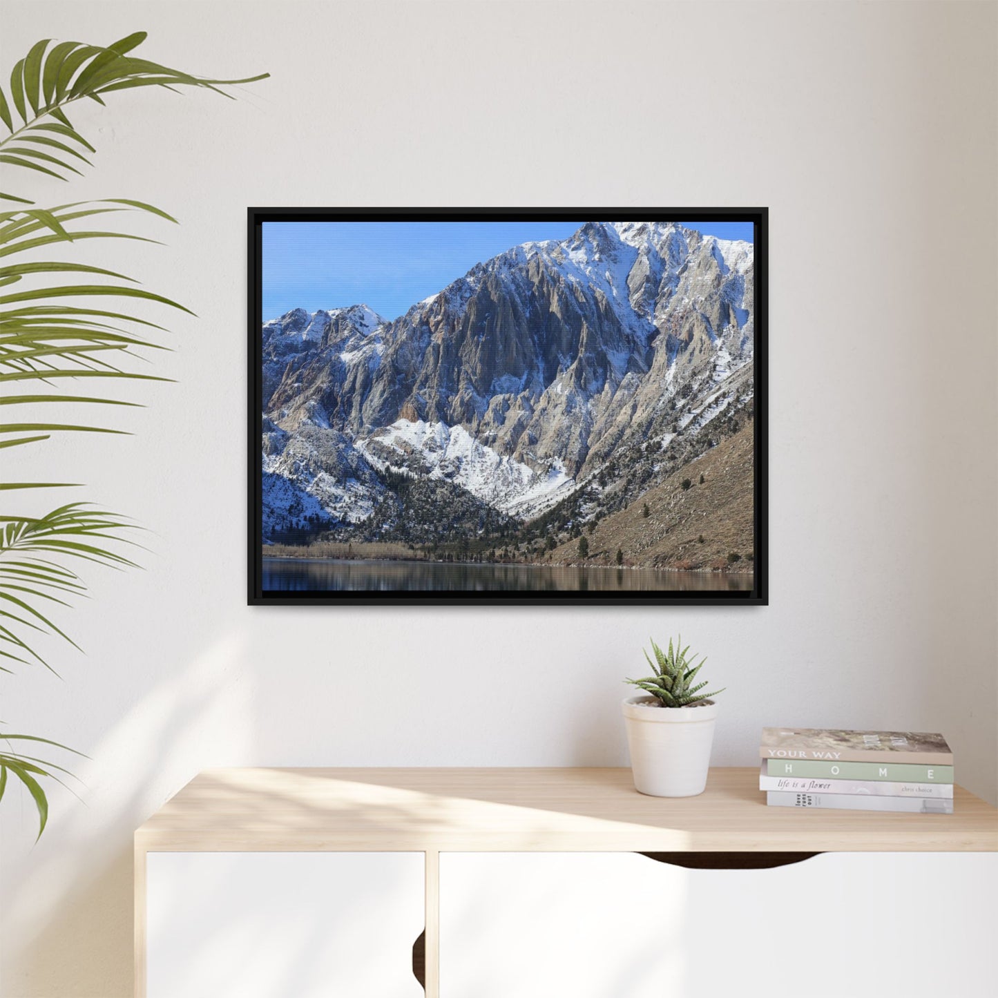 Frozen Reflection - Unique Stretched Canvas Wall Art