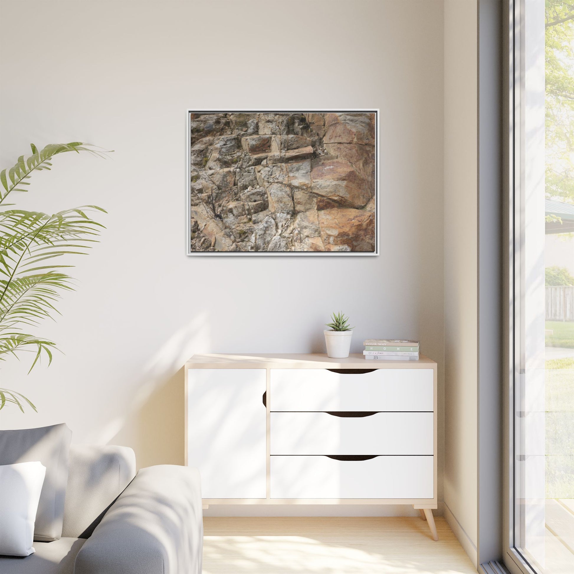 Sandstone Symphony - Unique Stretched Canvas Wall Art - Art By Earth