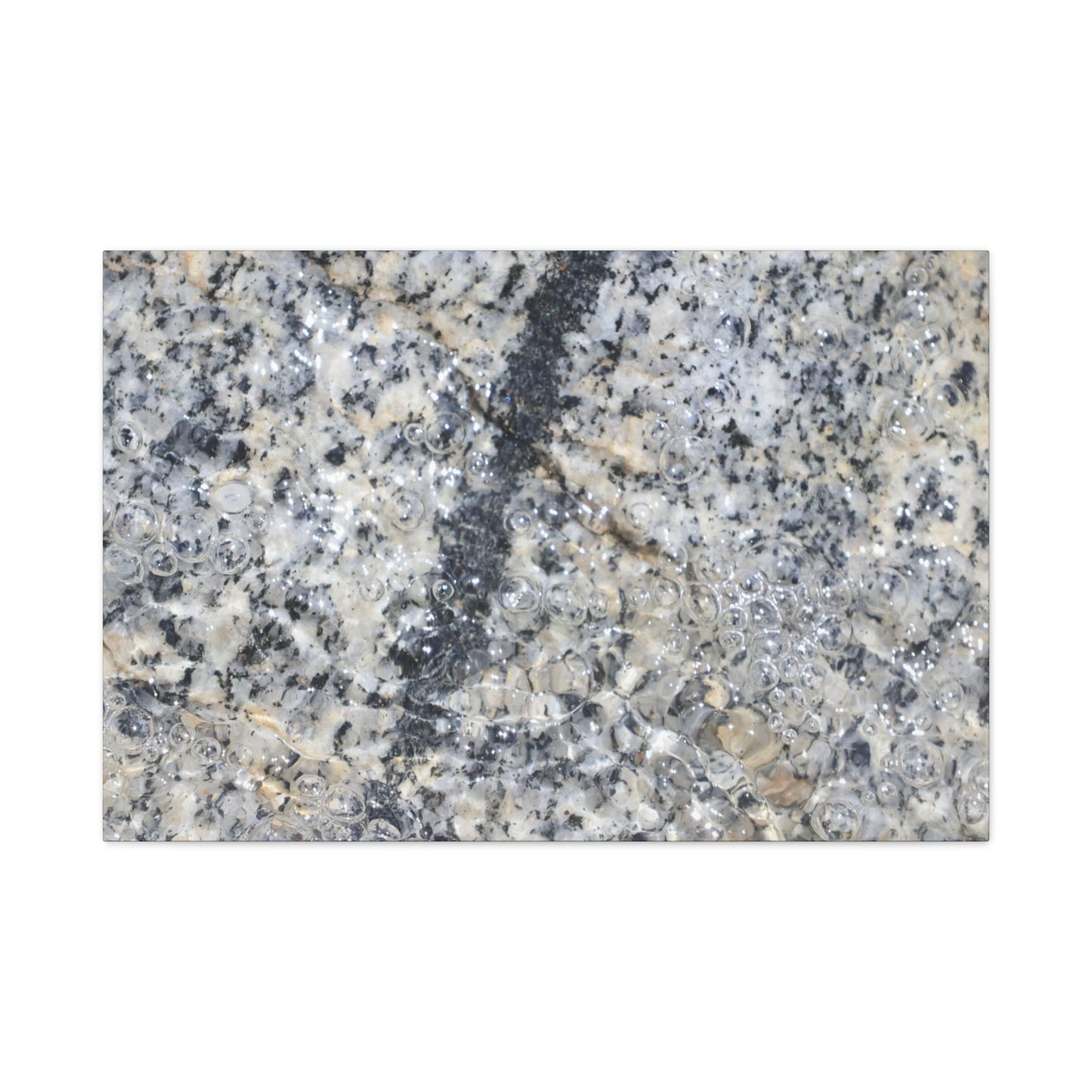 Crystalline Bubbles - Unique Frameless Canvas Wall Art - Art By Earth