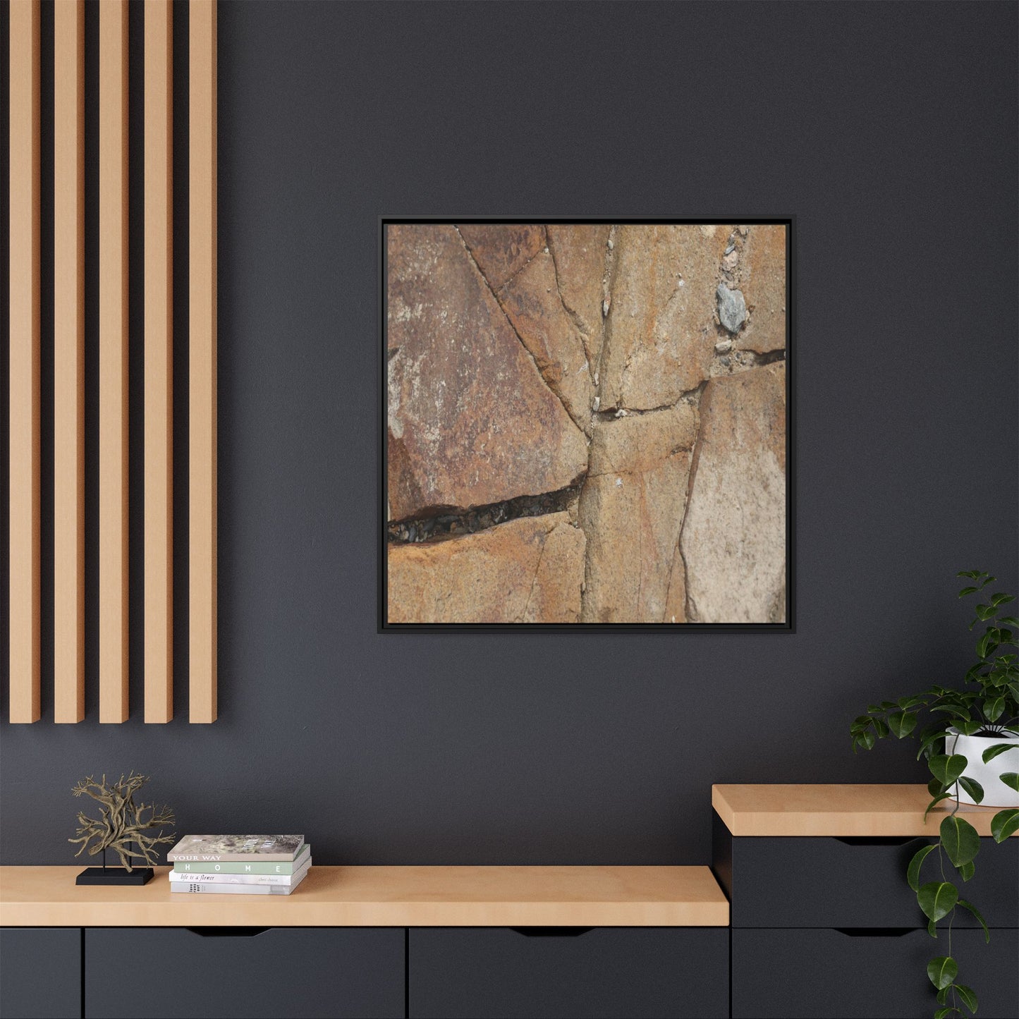 Rusty Crevices - Unique Stretched Canvas Wall Art - Art By Earth