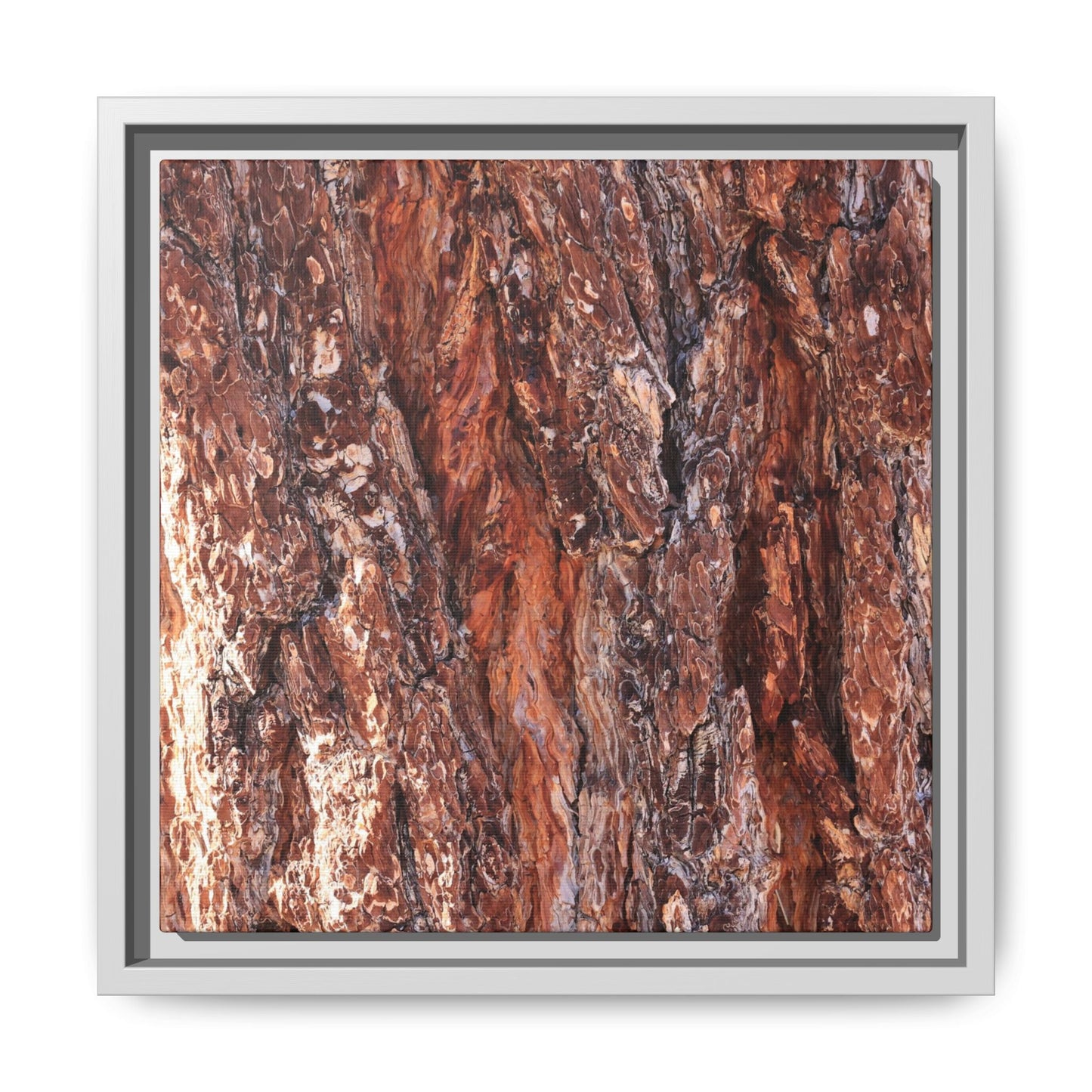 Wooden Mosaic - Unique Stretched Canvas Wall Art