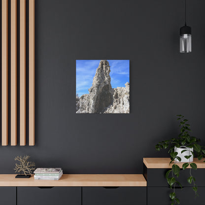 Towering Limestone Sentinels - Unique Frameless Canvas Wall Art