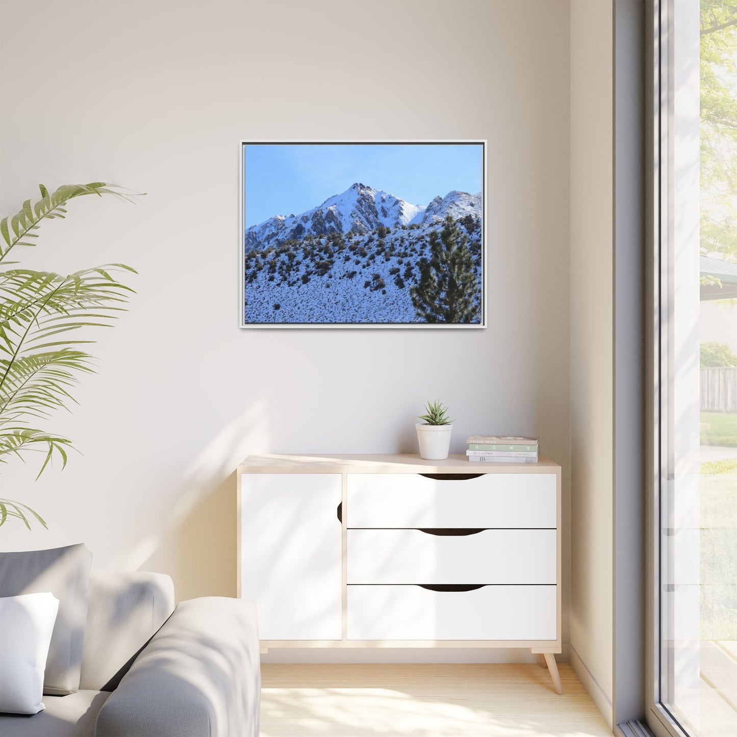Snow's Embrace - Unique Stretched Canvas Wall Art