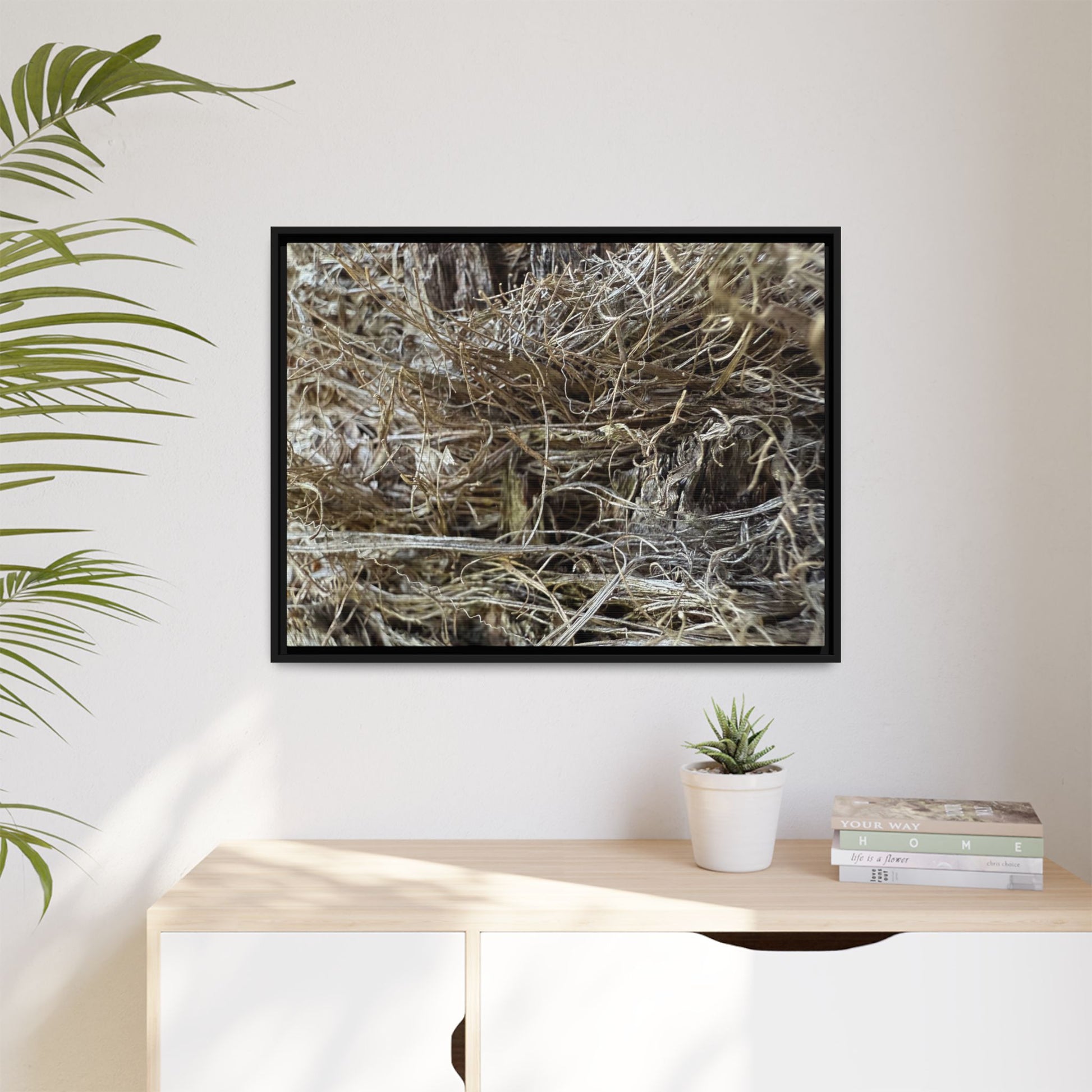 Tangled Whispers of Autumn - Unique Stretched Canvas Wall Art - Art By Earth