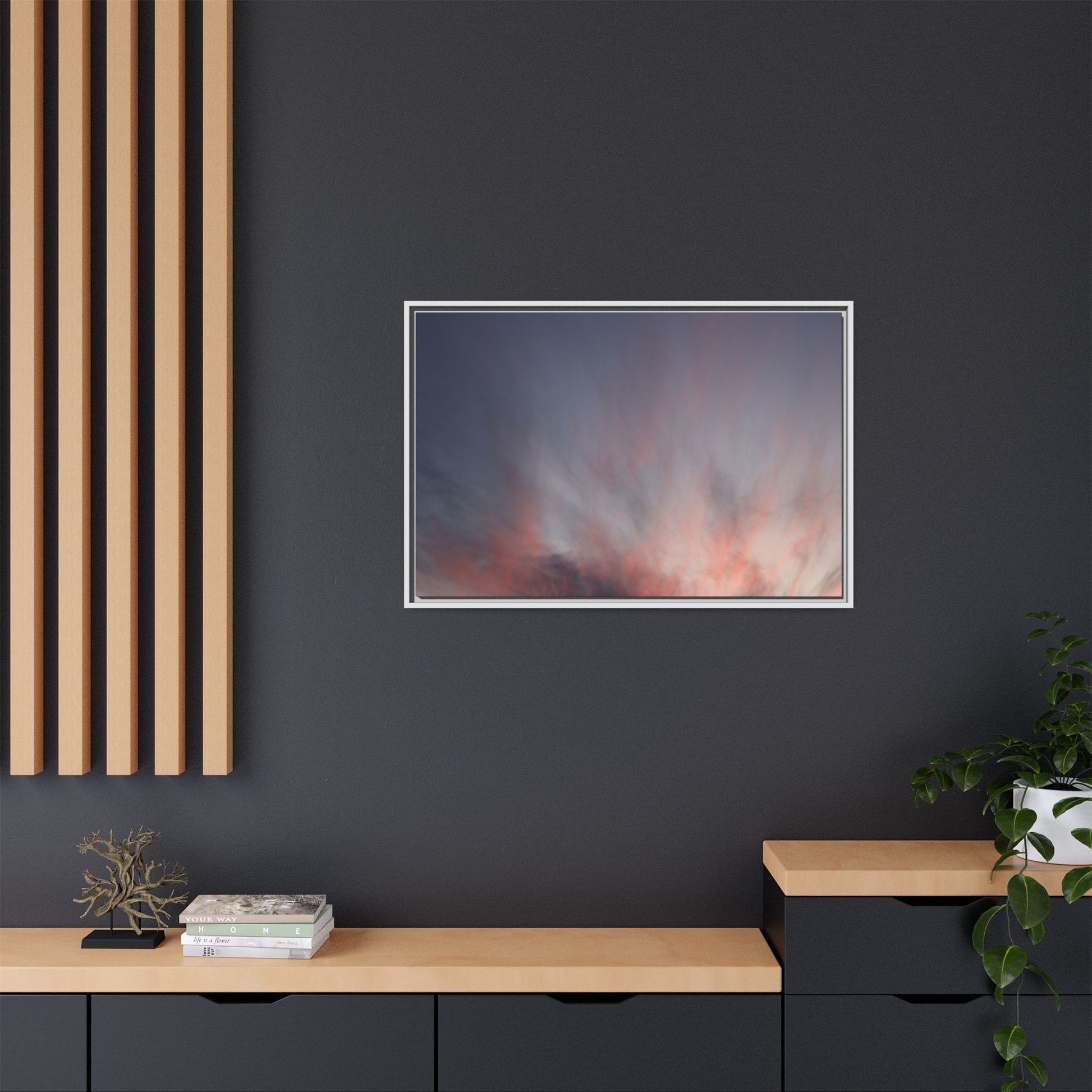Celestial Blaze - Unique Stretched Canvas Wall Art - Art By Earth