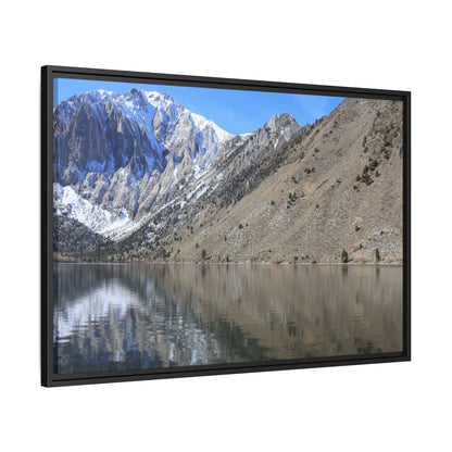 Mountain Mirror - Unique Stretched Canvas Wall Art
