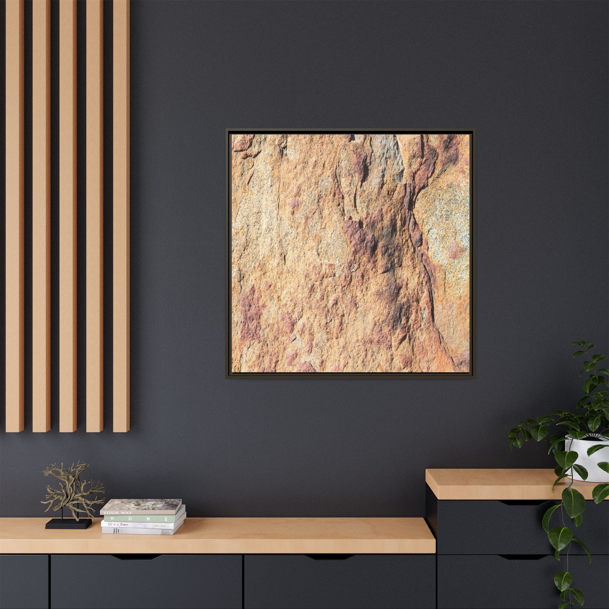 Fractal Stone - Unique Stretched Canvas Wall Art - Art By Earth