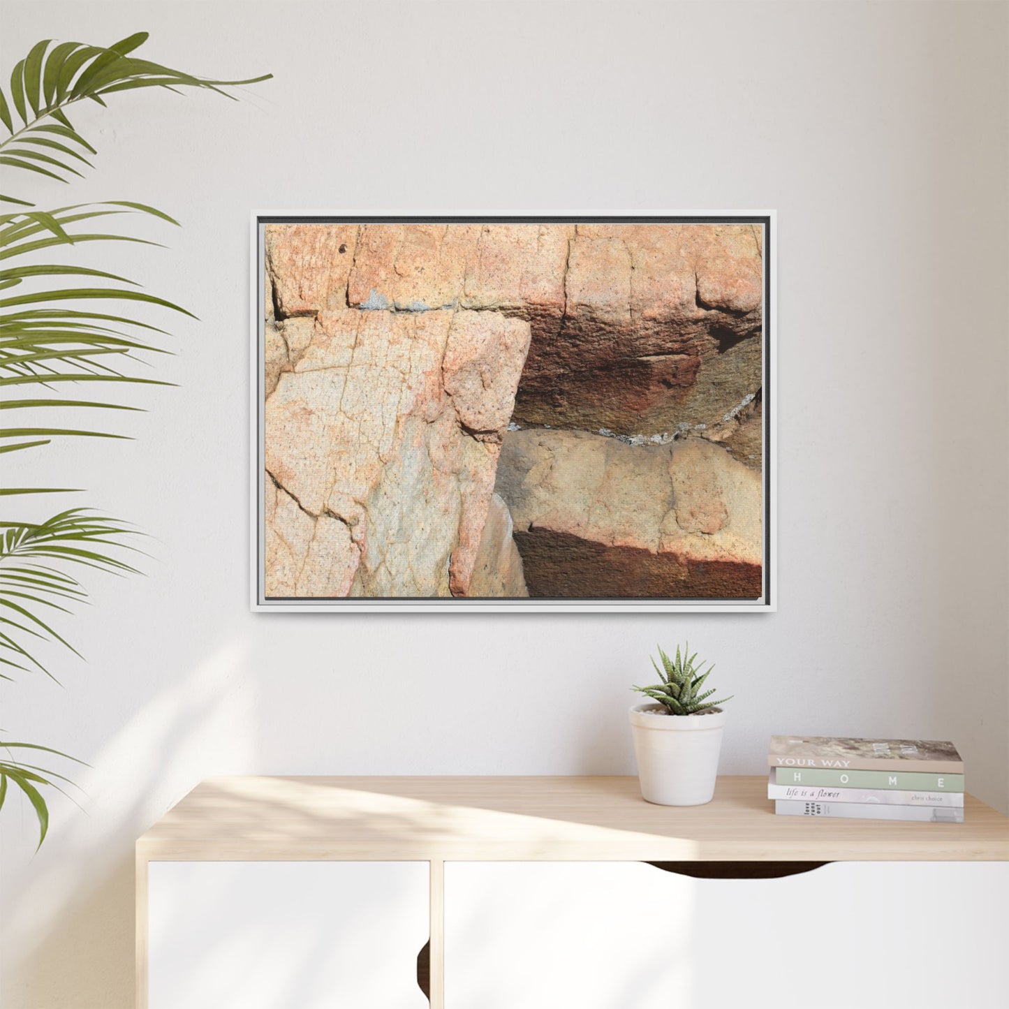 Fractured Stone - Unique Stretched Canvas Wall Art - Art By Earth