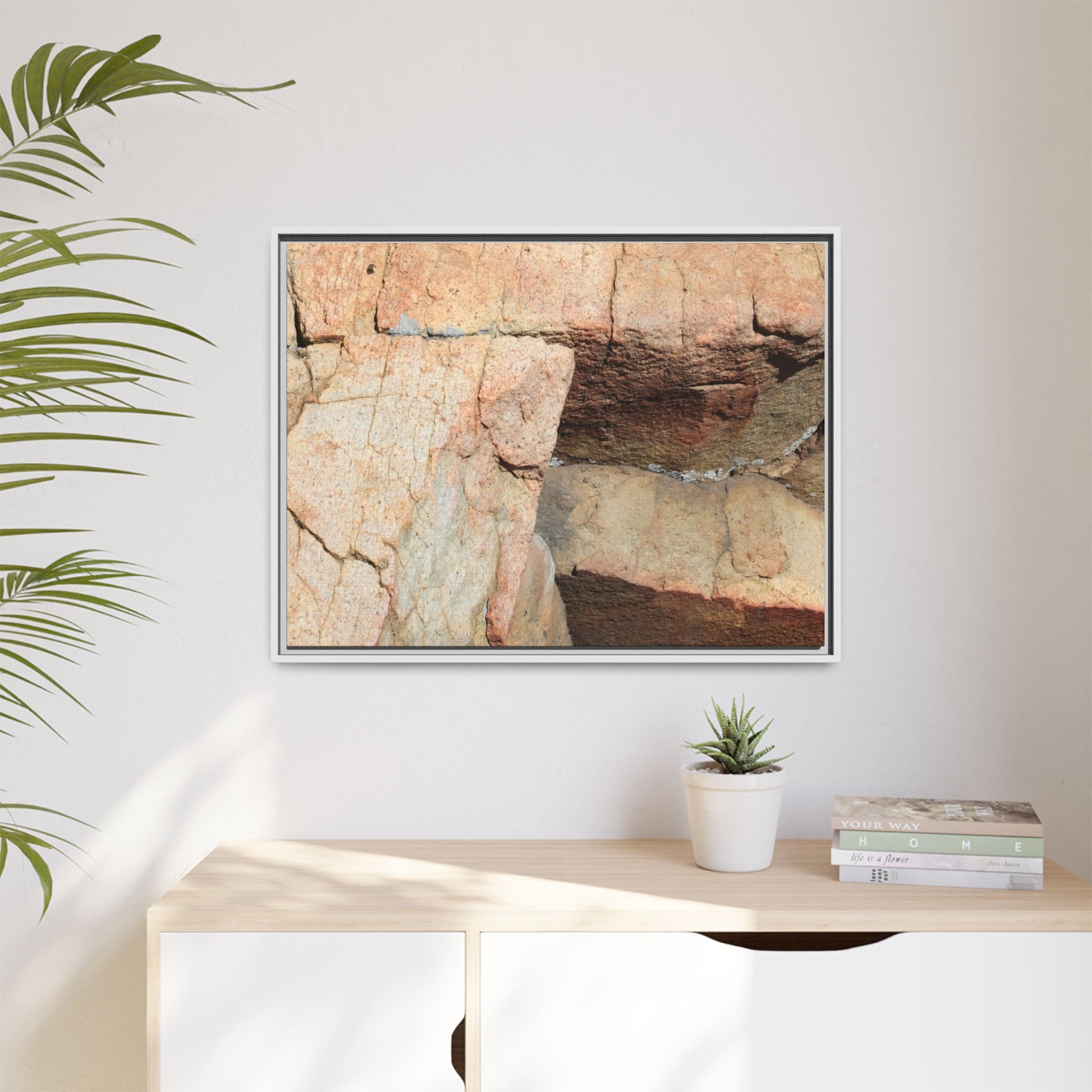 Fractured Stone - Unique Stretched Canvas Wall Art - Art By Earth