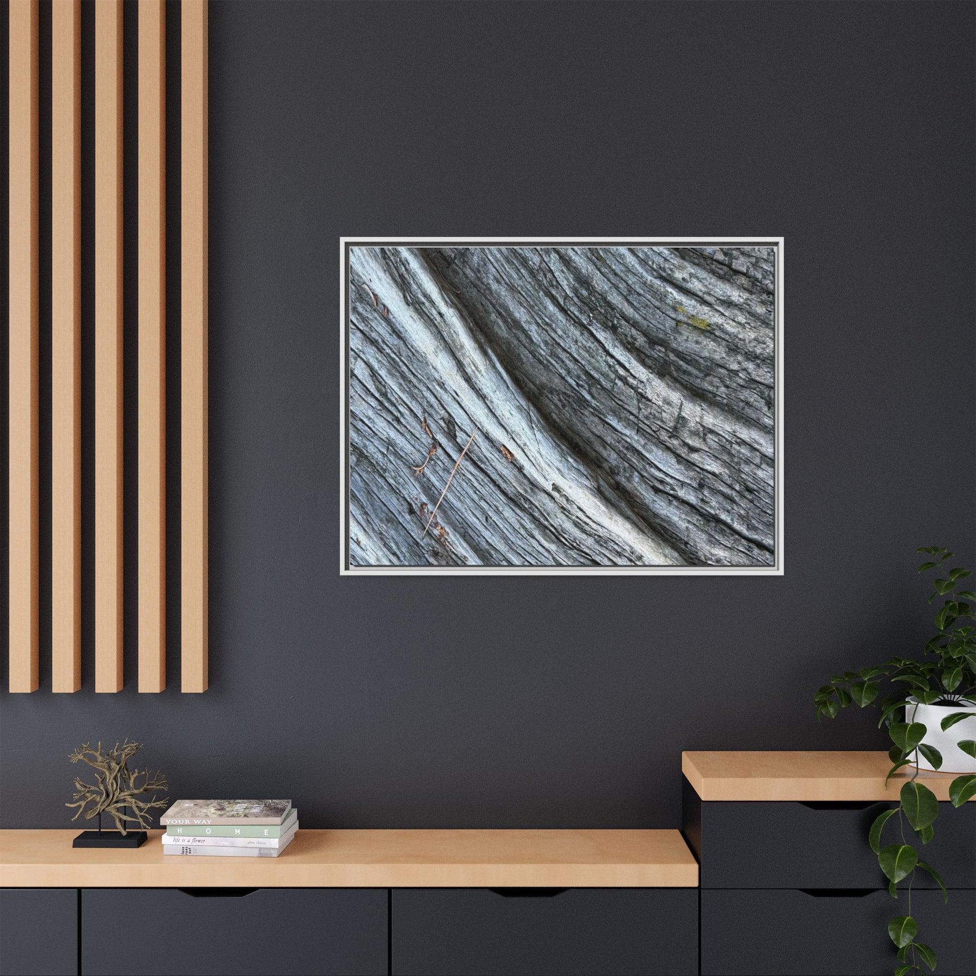 Time's Carved Path - Unique Stretched Canvas Wall Art - Art By Earth